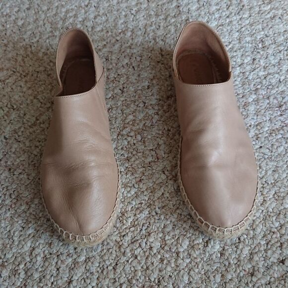Vince Women's Rachael Leather Espadrille Flats size 8